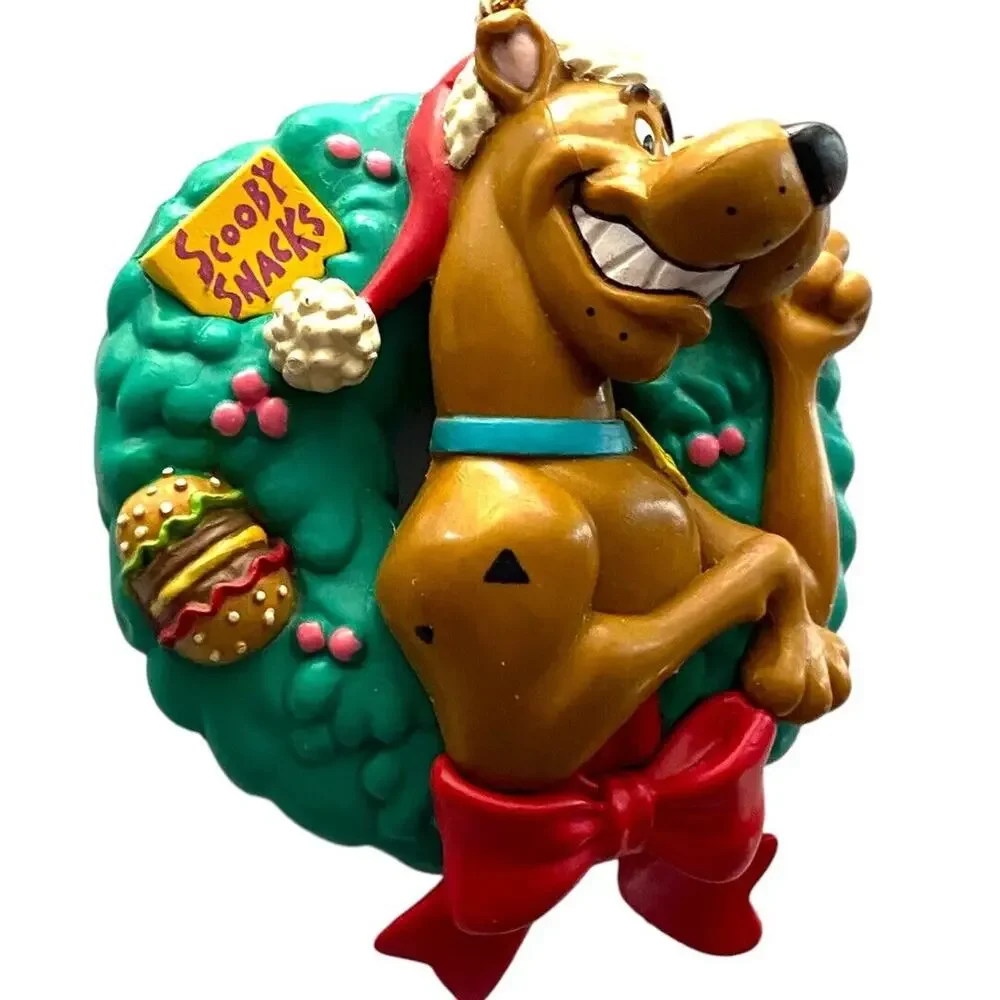 Vintage Scooby Doo Christmas Ornament Wreath Scooby Snacks Hanna Barbera 1998 - Picture 8 of 8